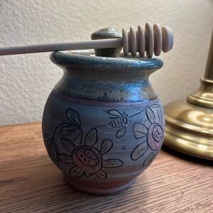 Old Dog Pottery Honey Pot